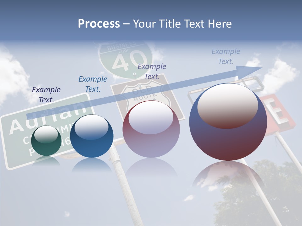 Concept Road Usa PowerPoint Template