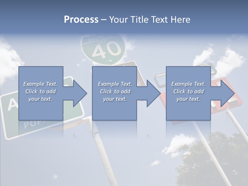Concept Road Usa PowerPoint Template
