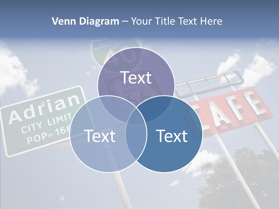 Concept Road Usa PowerPoint Template