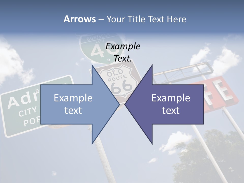 Concept Road Usa PowerPoint Template