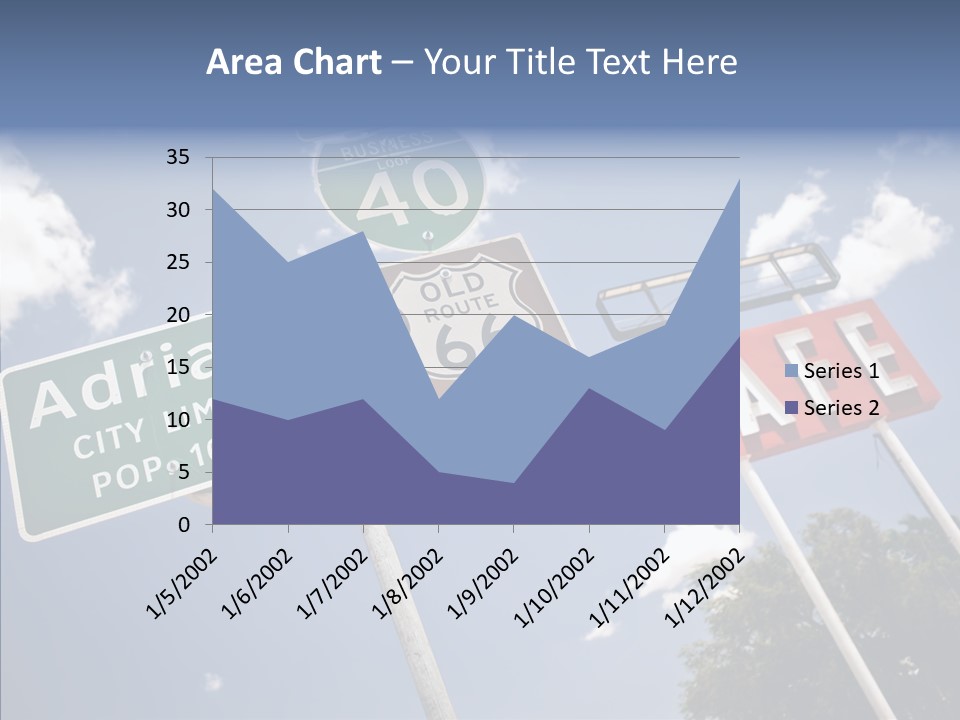 Concept Road Usa PowerPoint Template