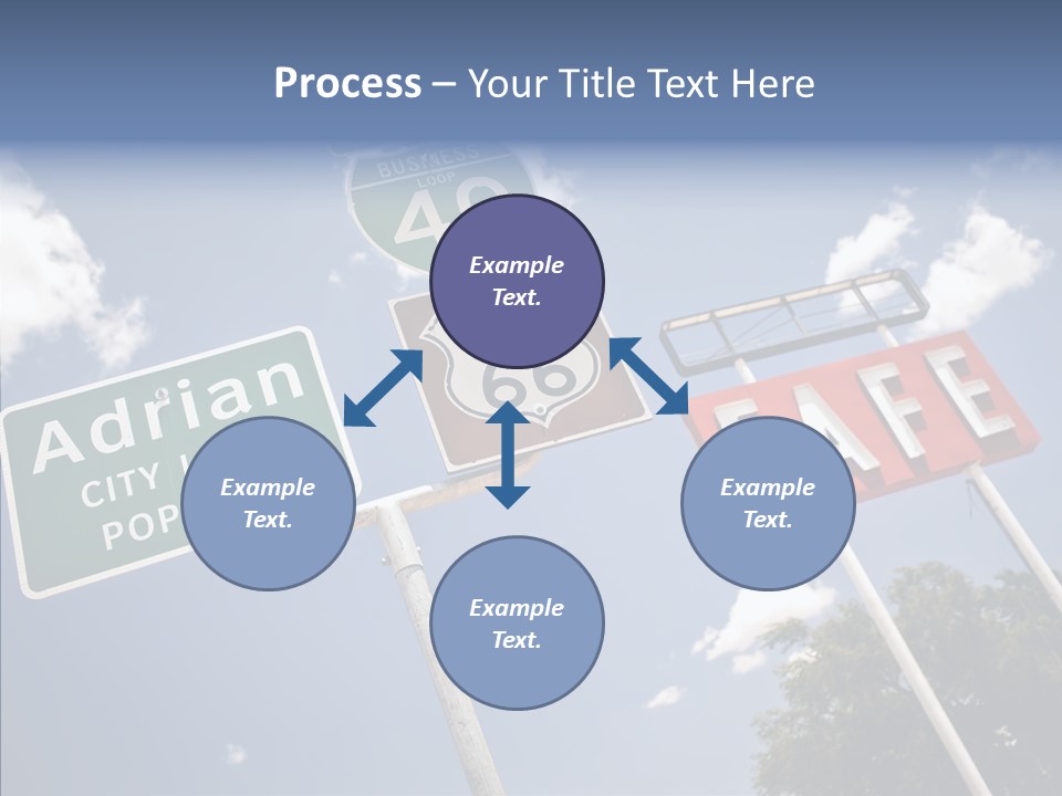 Concept Road Usa PowerPoint Template