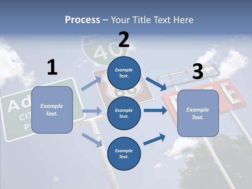 Concept Road Usa PowerPoint Template