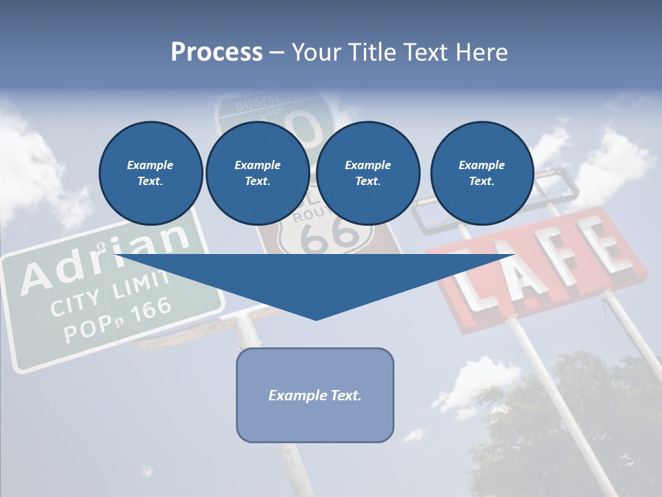 Concept Road Usa PowerPoint Template
