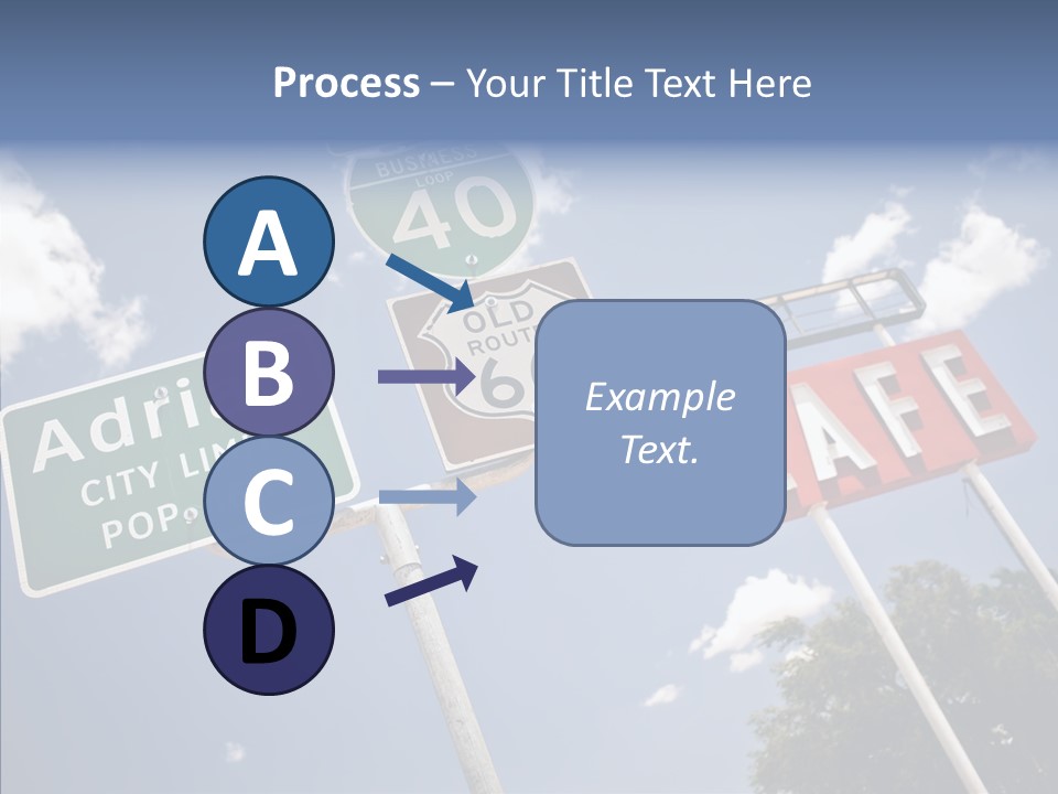 Concept Road Usa PowerPoint Template