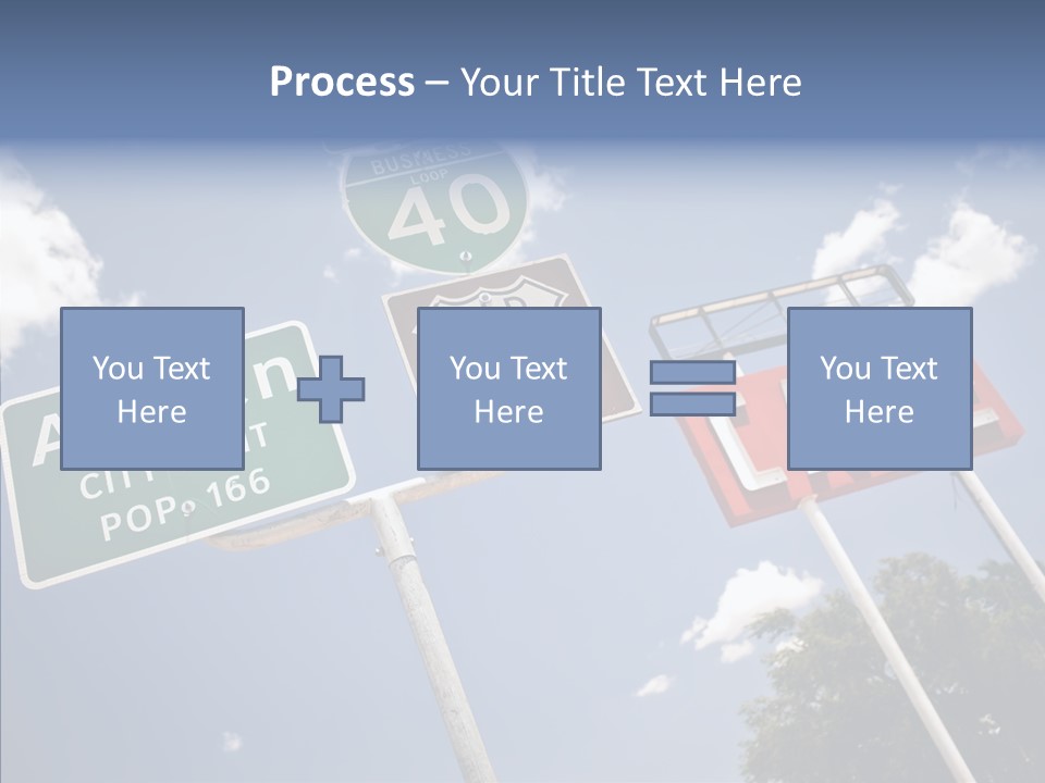 Concept Road Usa PowerPoint Template