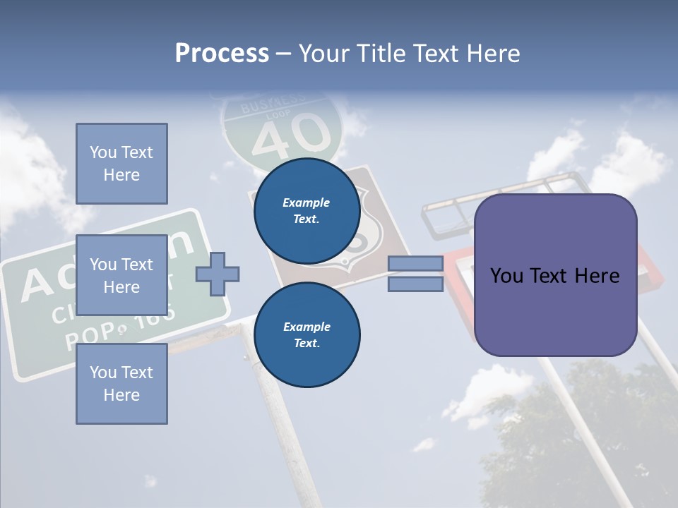 Concept Road Usa PowerPoint Template