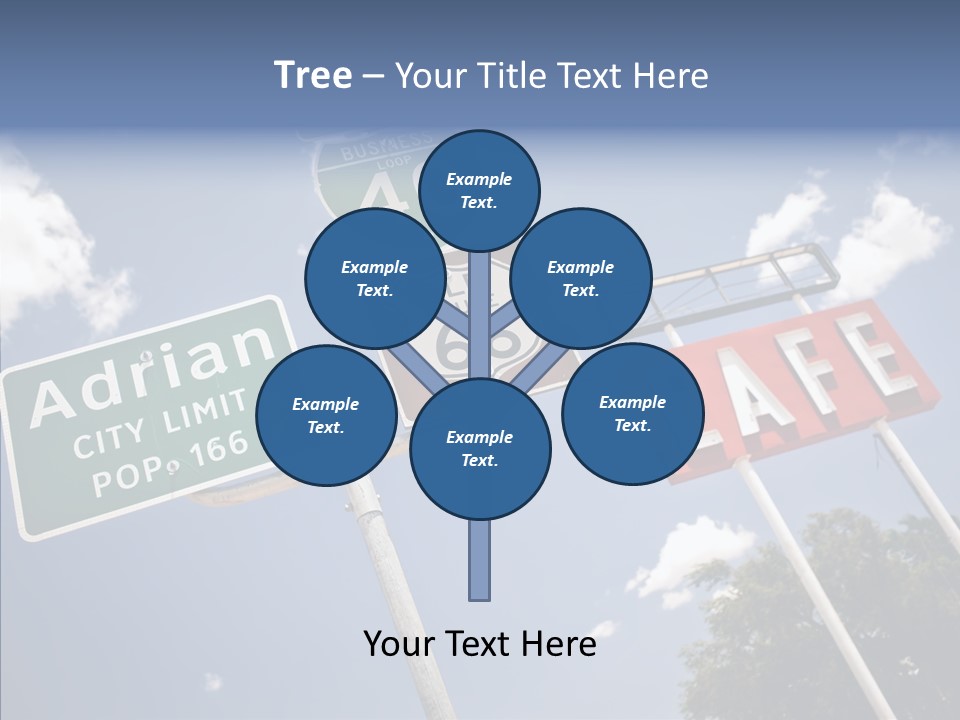 Concept Road Usa PowerPoint Template