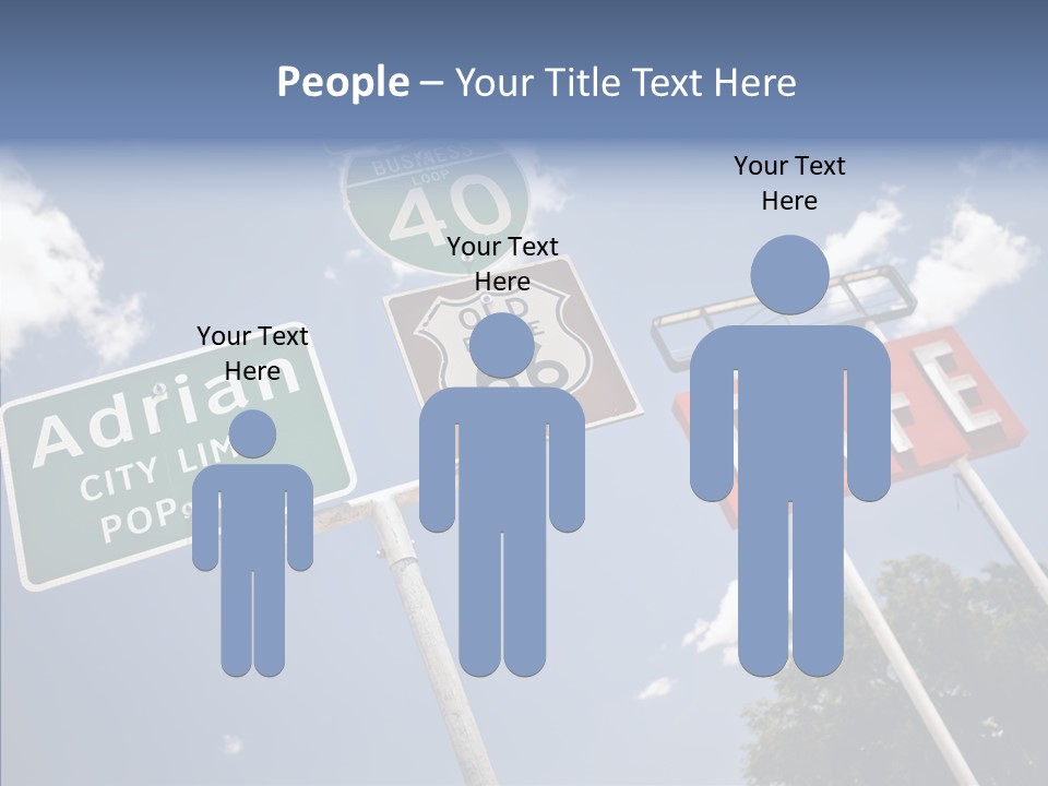 Concept Road Usa PowerPoint Template