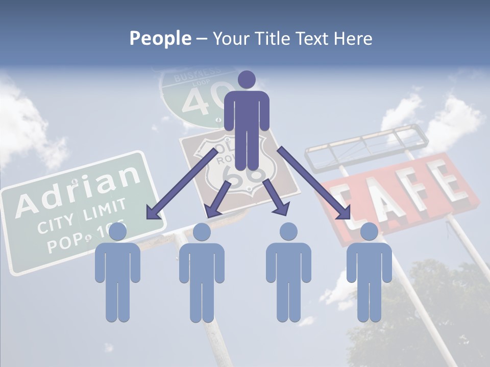 Concept Road Usa PowerPoint Template