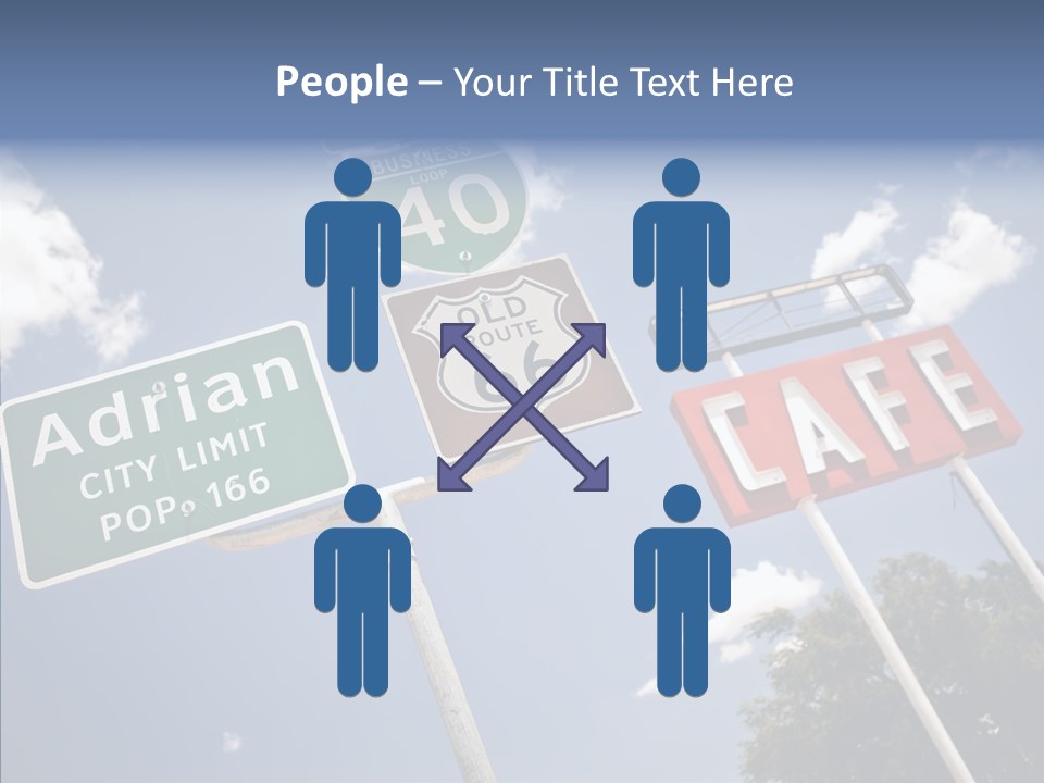 Concept Road Usa PowerPoint Template