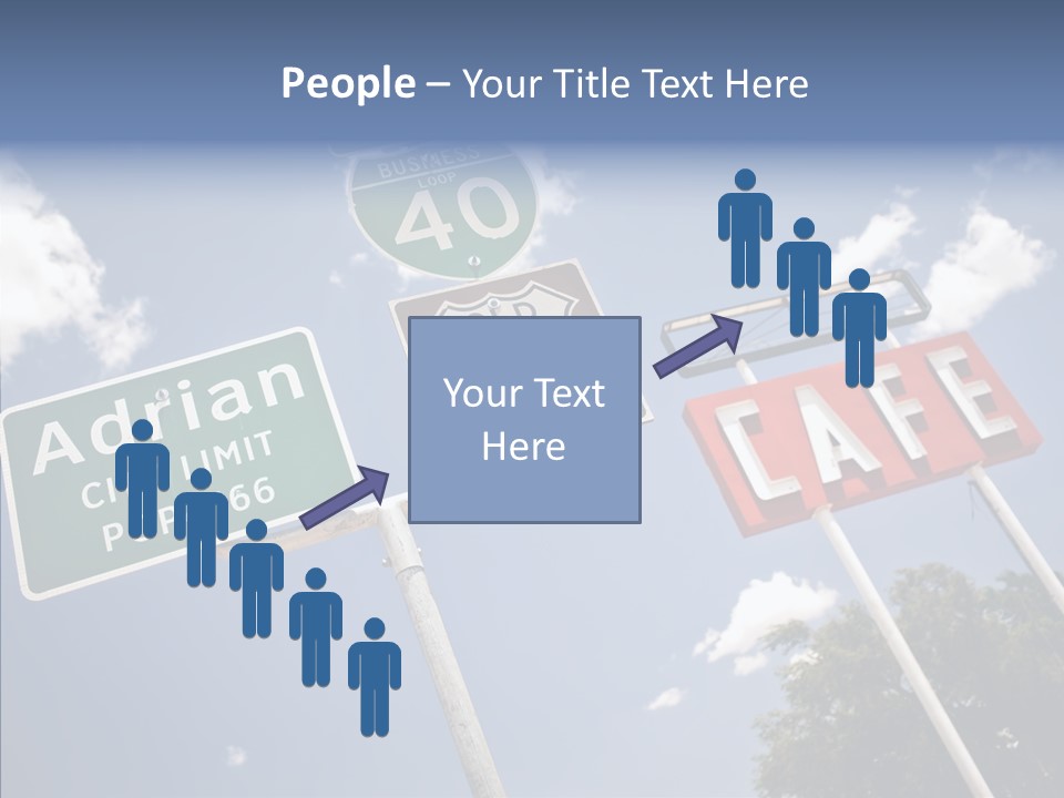 Concept Road Usa PowerPoint Template