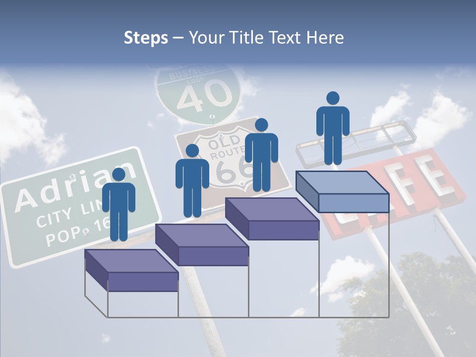Concept Road Usa PowerPoint Template