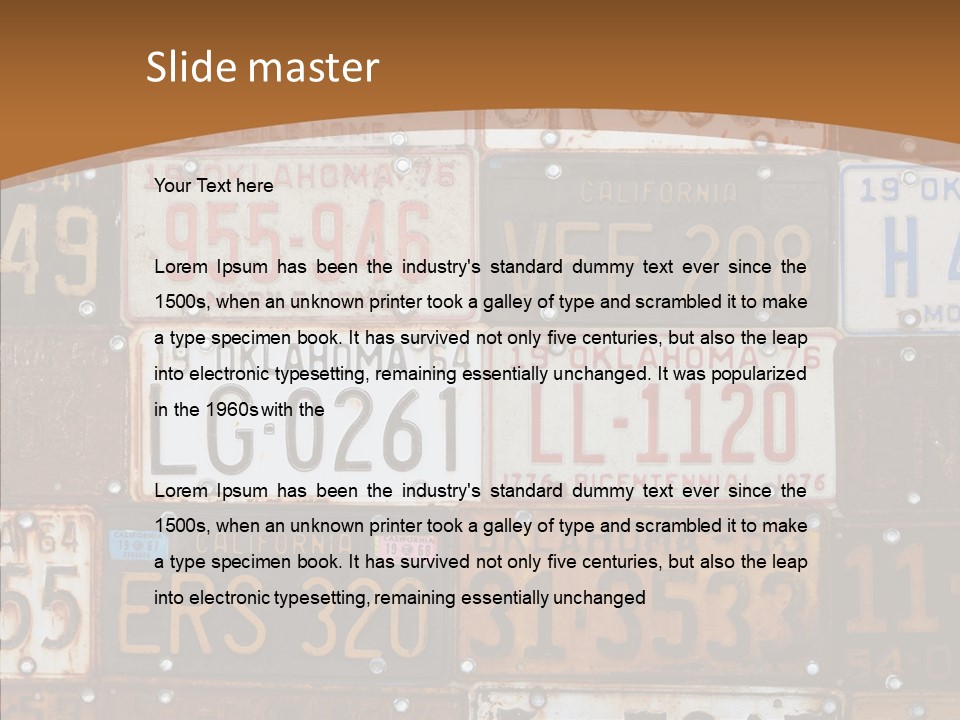 Graphic Car Nobody PowerPoint Template