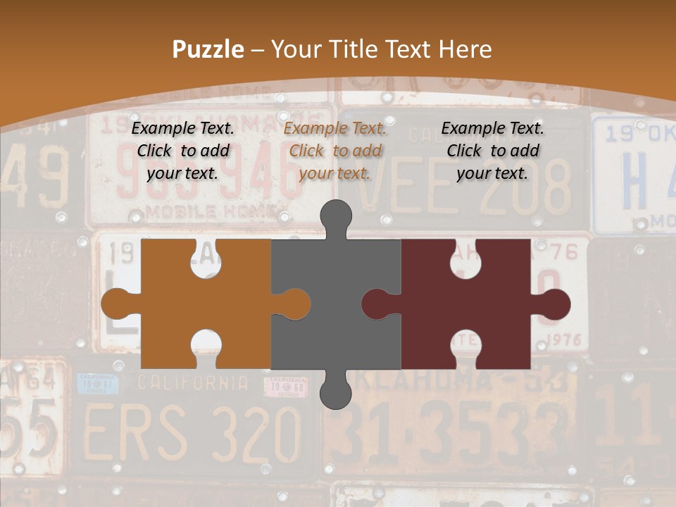 Graphic Car Nobody PowerPoint Template