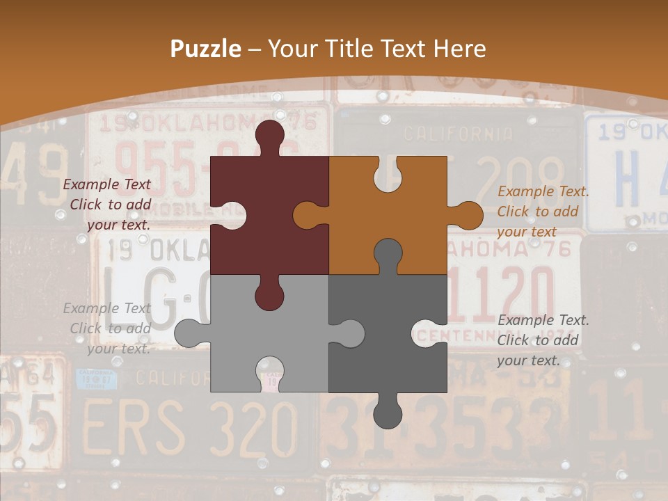 Graphic Car Nobody PowerPoint Template