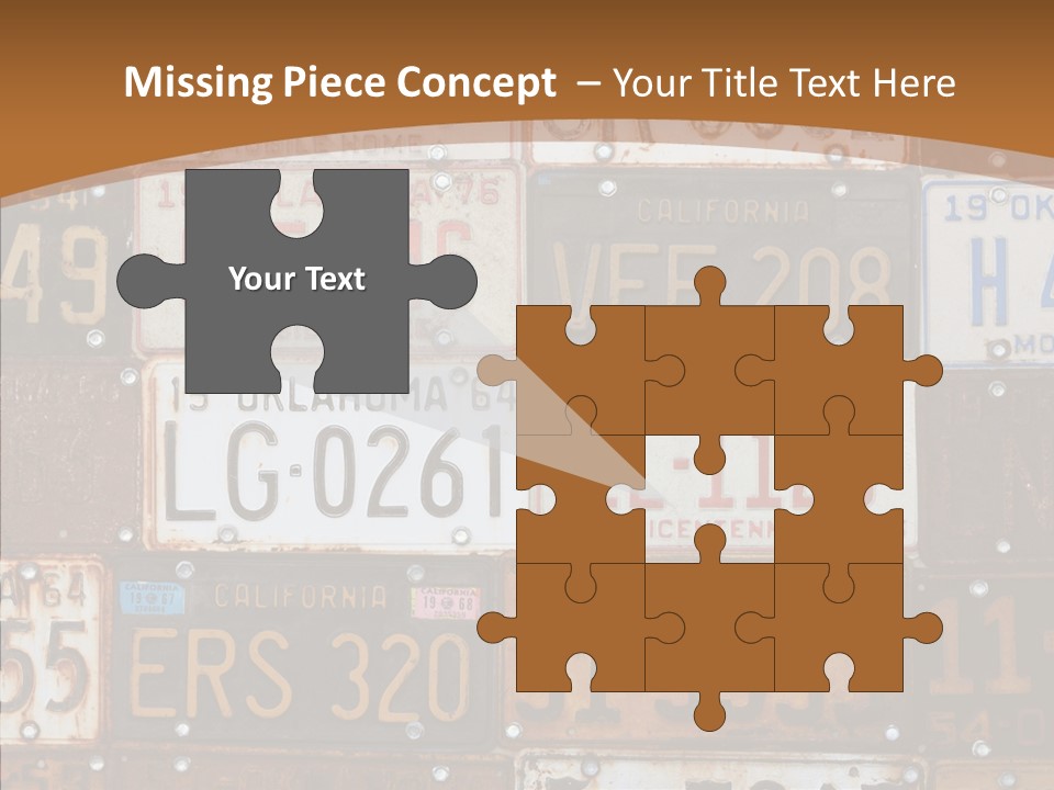 Graphic Car Nobody PowerPoint Template