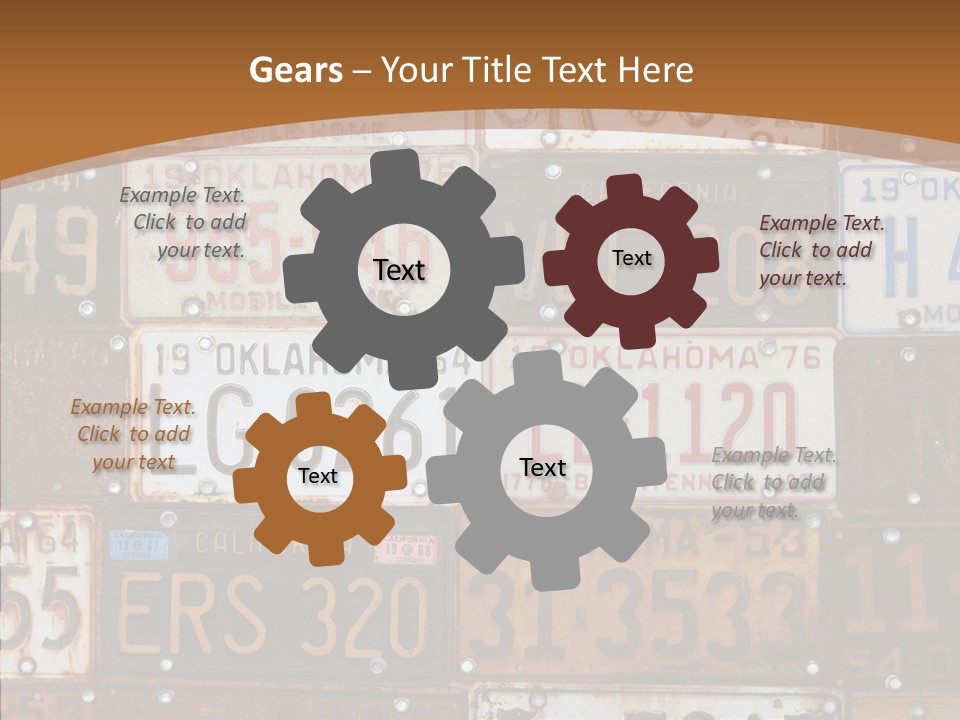 Graphic Car Nobody PowerPoint Template