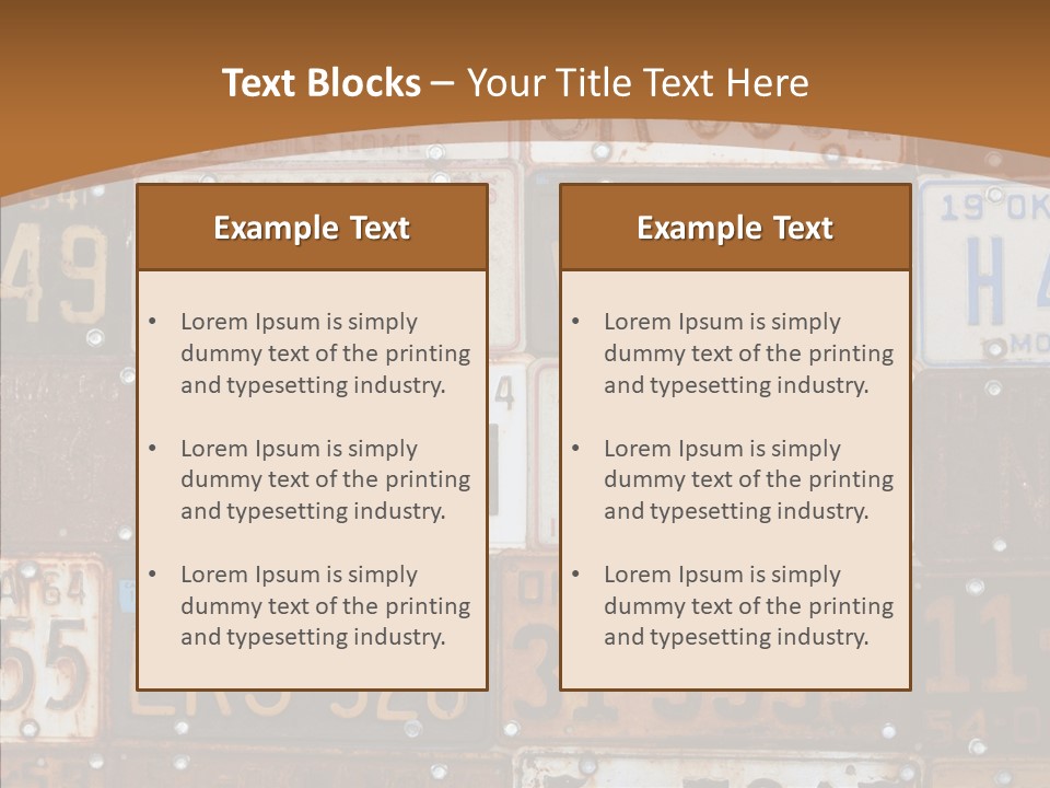 Graphic Car Nobody PowerPoint Template