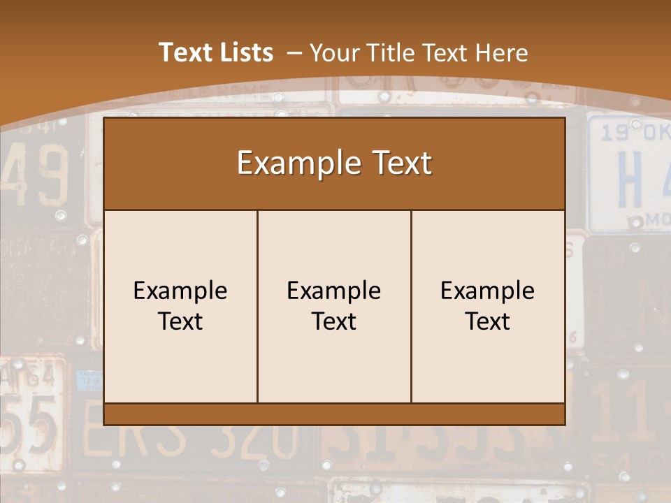 Graphic Car Nobody PowerPoint Template