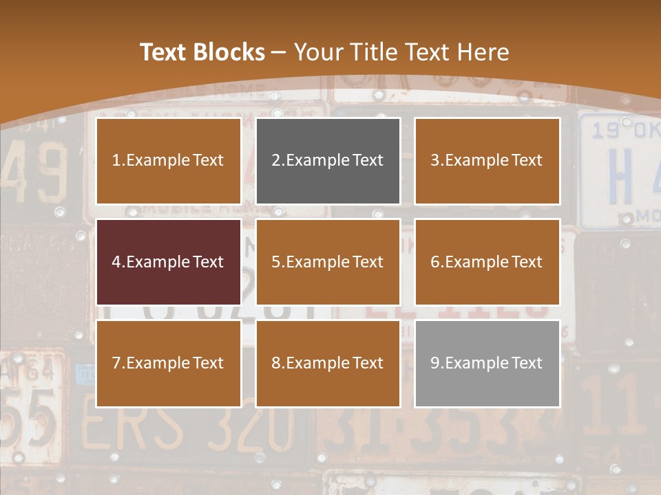 Graphic Car Nobody PowerPoint Template