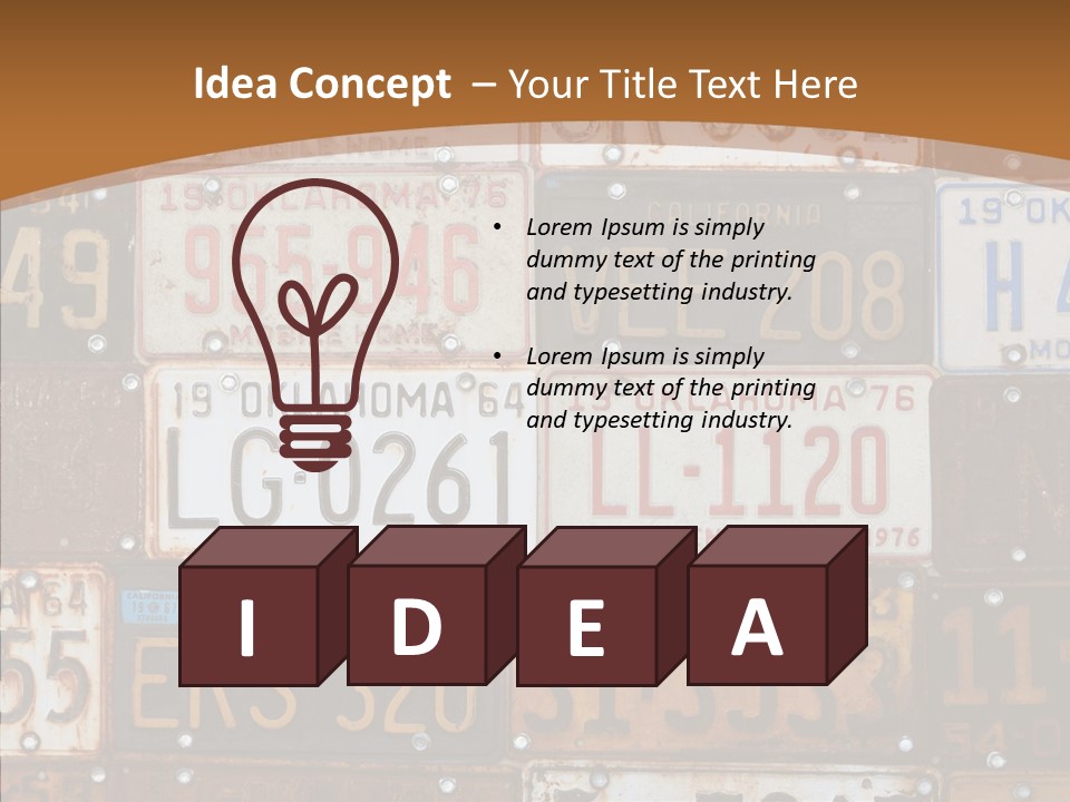 Graphic Car Nobody PowerPoint Template