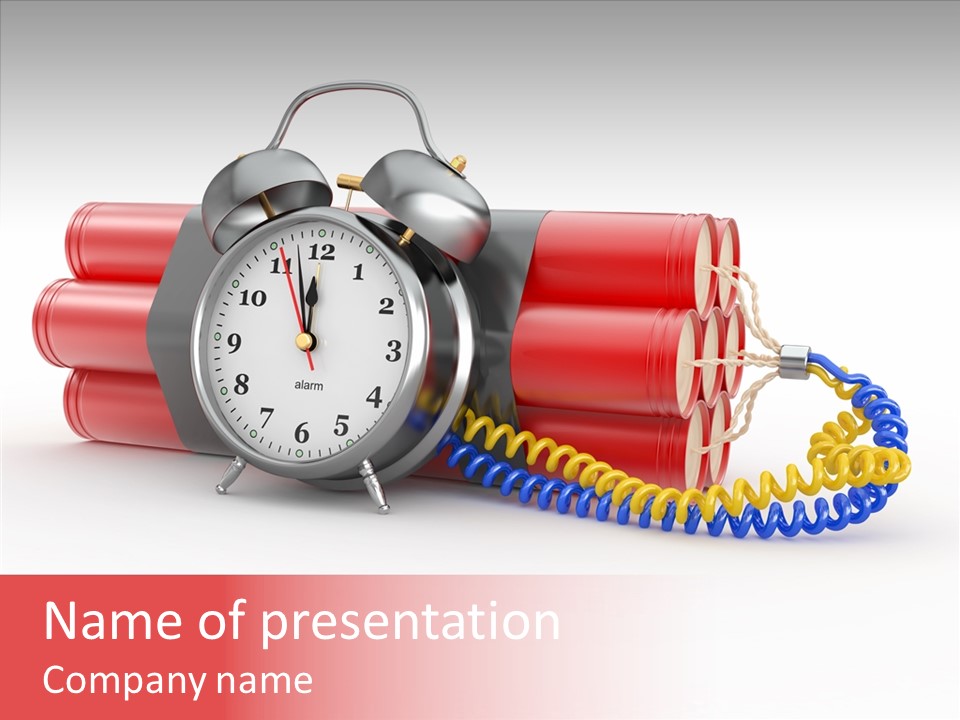 Agression Explode Sabotage PowerPoint Template