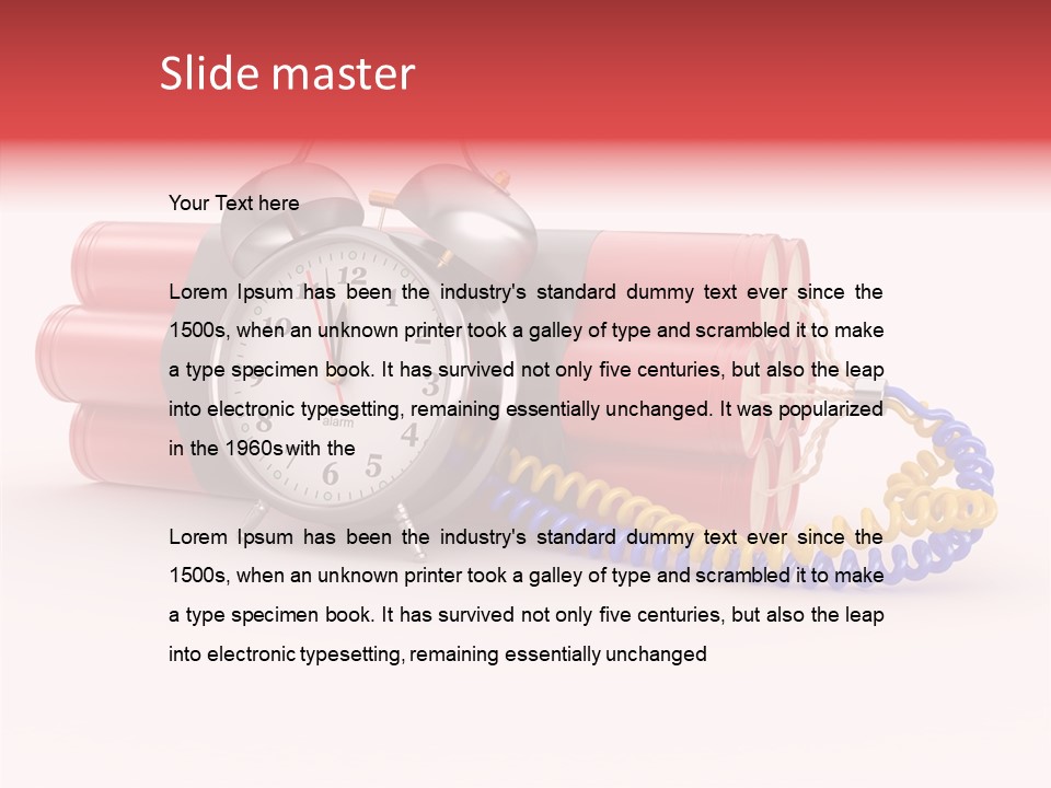 Agression Explode Sabotage PowerPoint Template