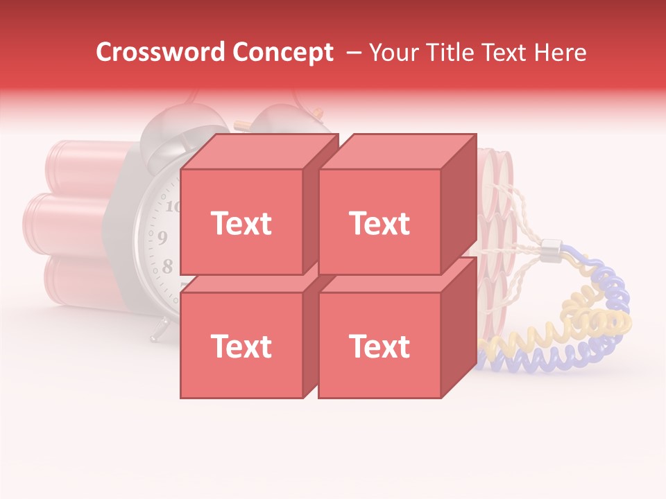 Agression Explode Sabotage PowerPoint Template