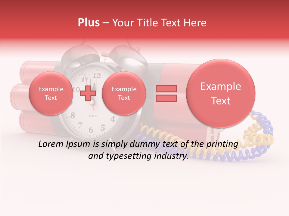 Agression Explode Sabotage PowerPoint Template