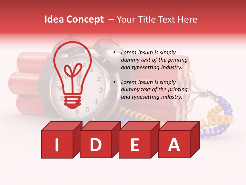 Agression Explode Sabotage PowerPoint Template