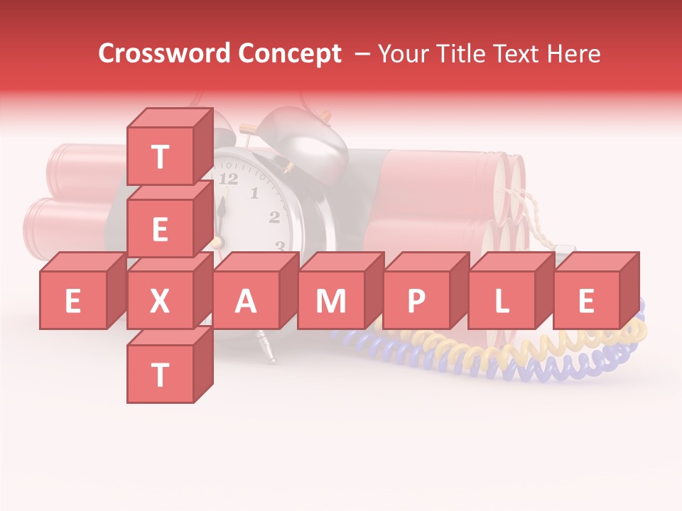 Agression Explode Sabotage PowerPoint Template