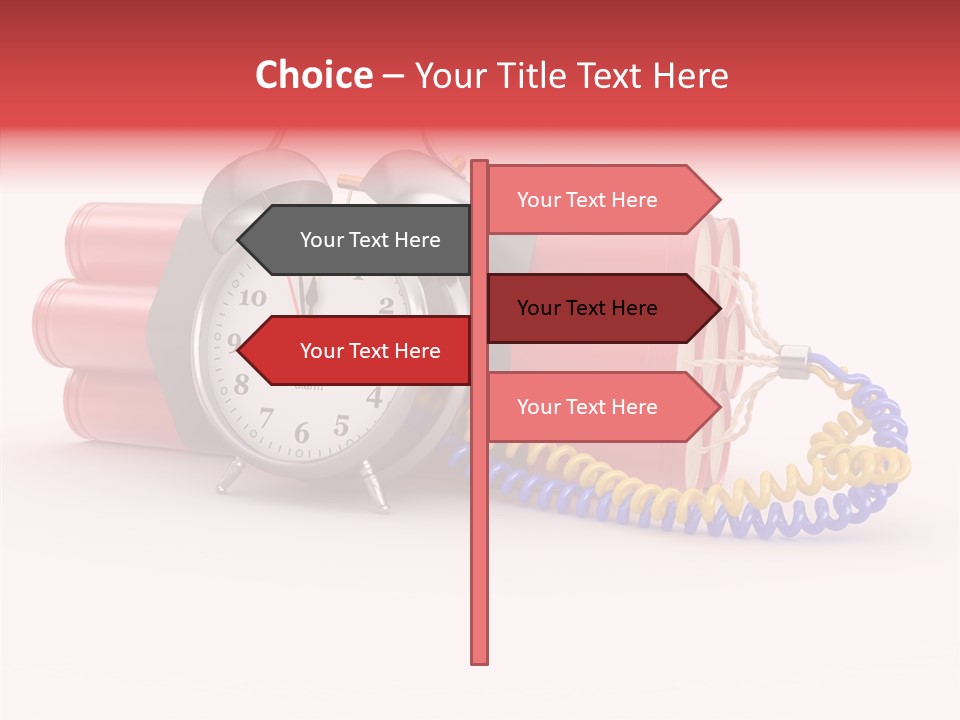 Agression Explode Sabotage PowerPoint Template