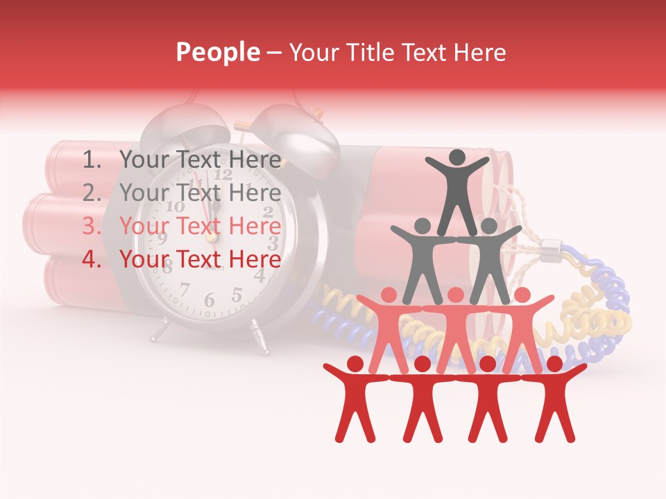 Agression Explode Sabotage PowerPoint Template