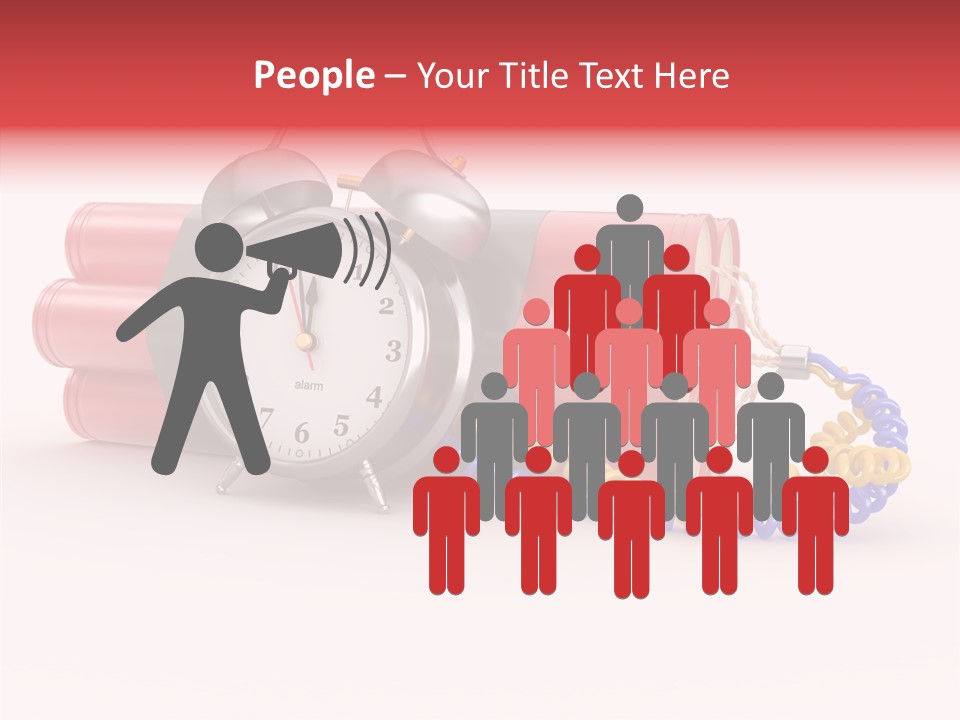 Agression Explode Sabotage PowerPoint Template