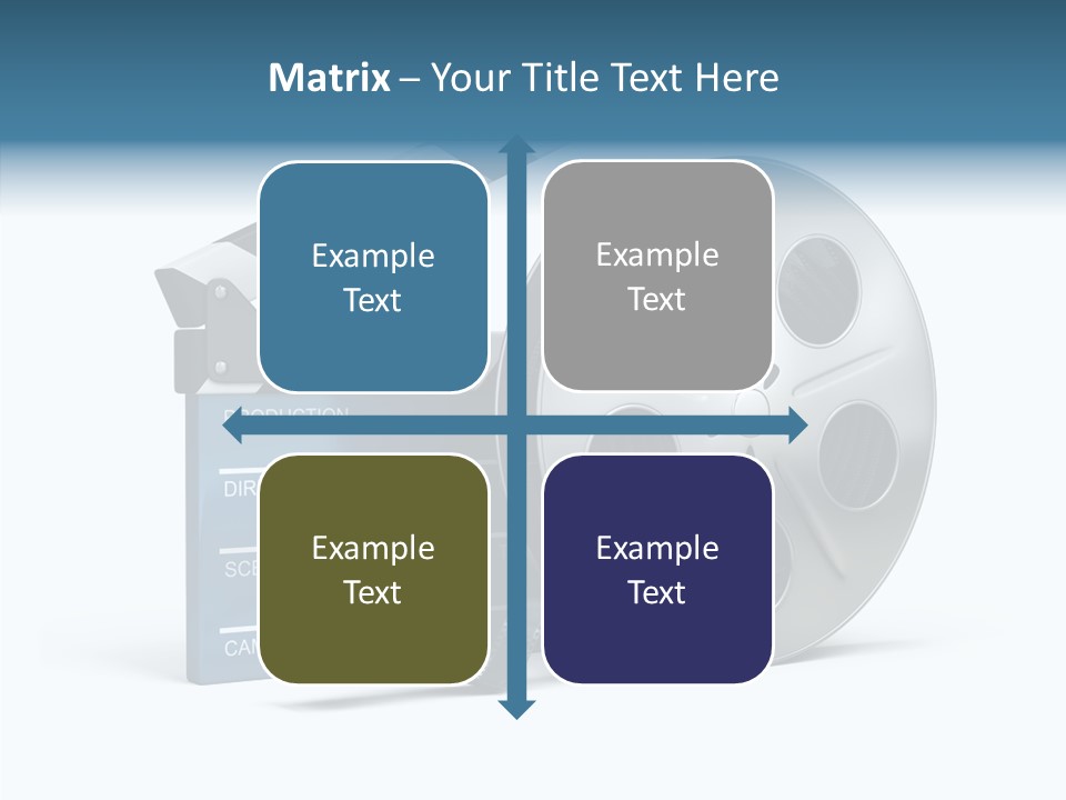 Circle Cinematography Container PowerPoint Template