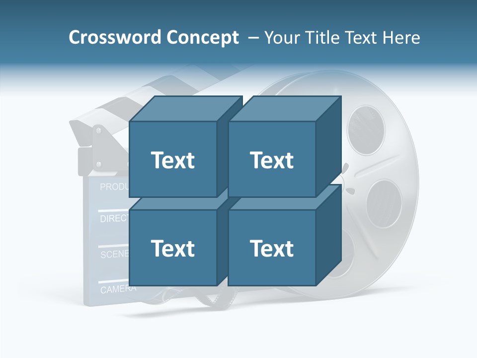 Circle Cinematography Container PowerPoint Template
