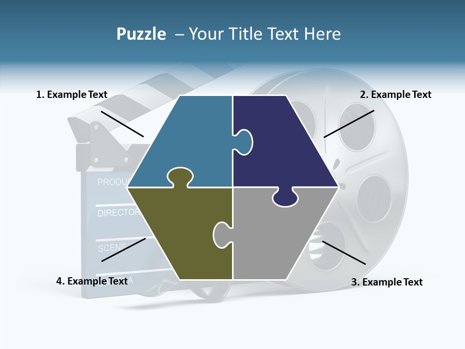 Circle Cinematography Container PowerPoint Template