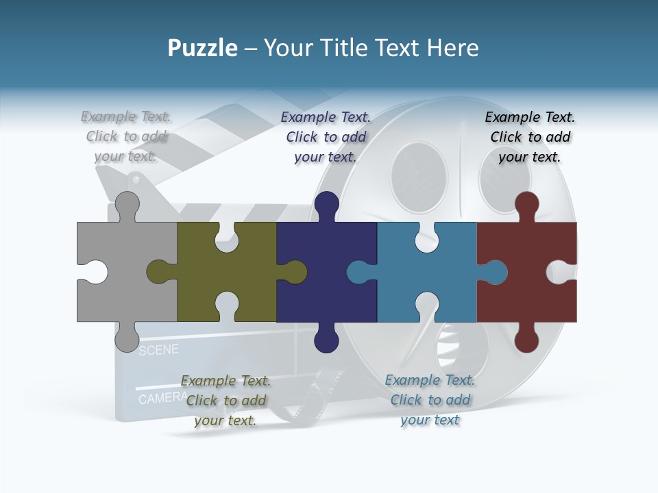 Circle Cinematography Container PowerPoint Template