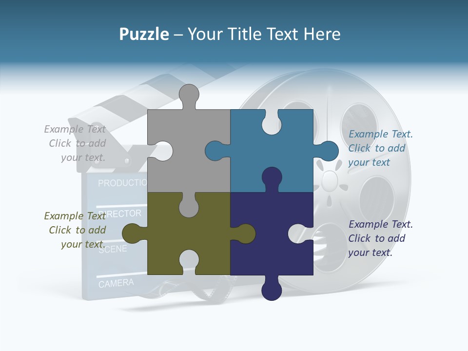 Circle Cinematography Container PowerPoint Template