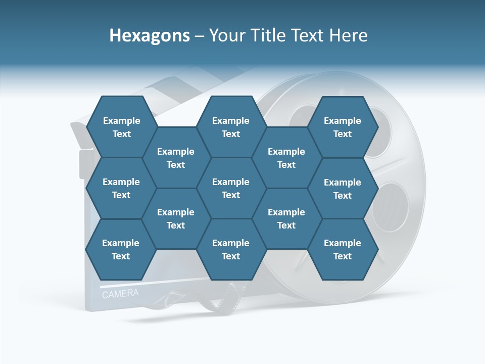Circle Cinematography Container PowerPoint Template