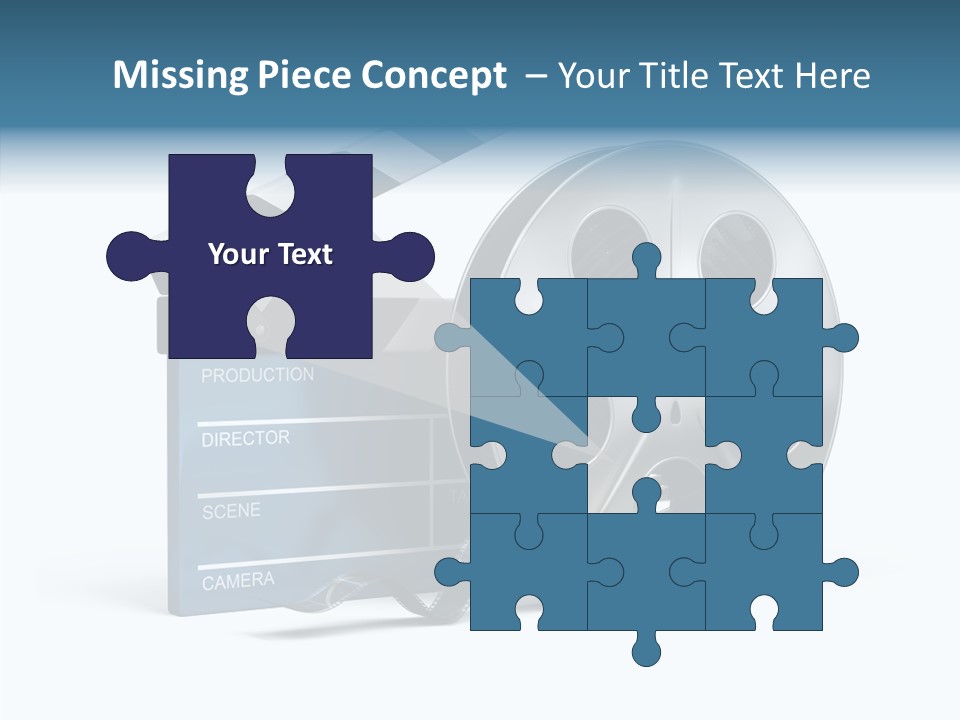 Circle Cinematography Container PowerPoint Template
