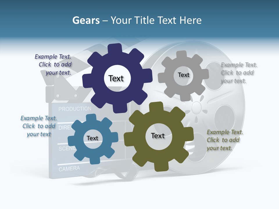 Circle Cinematography Container PowerPoint Template