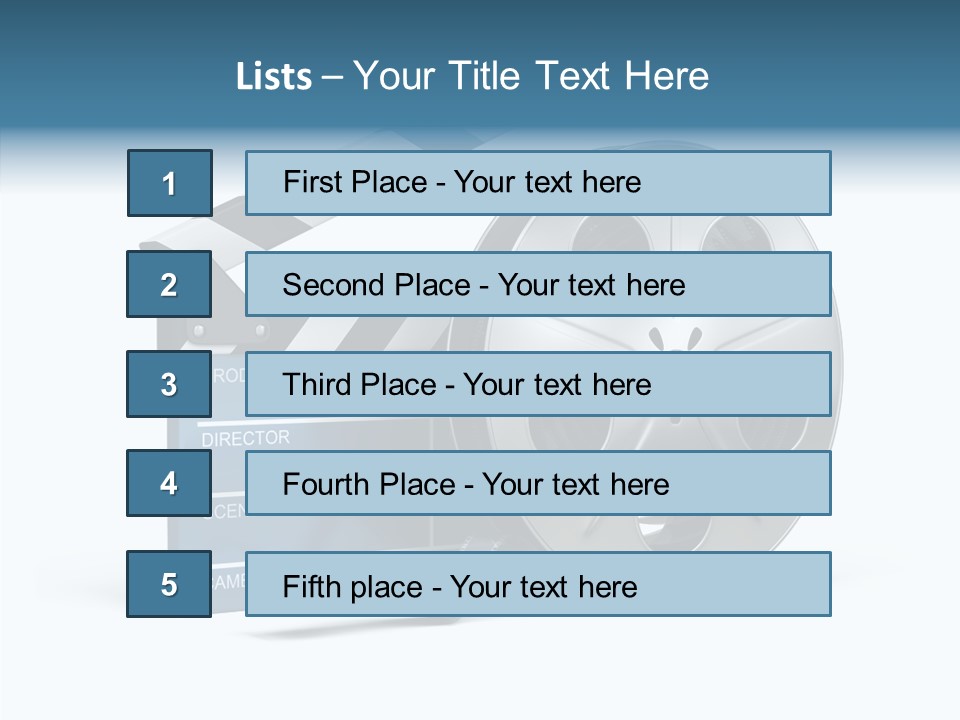 Circle Cinematography Container PowerPoint Template