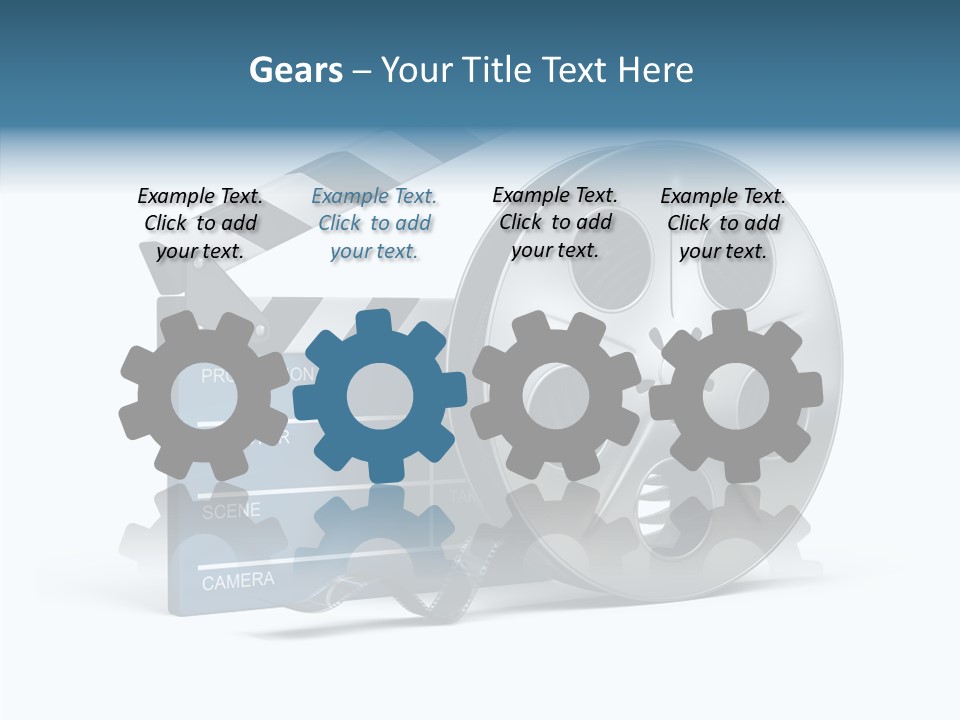 Circle Cinematography Container PowerPoint Template