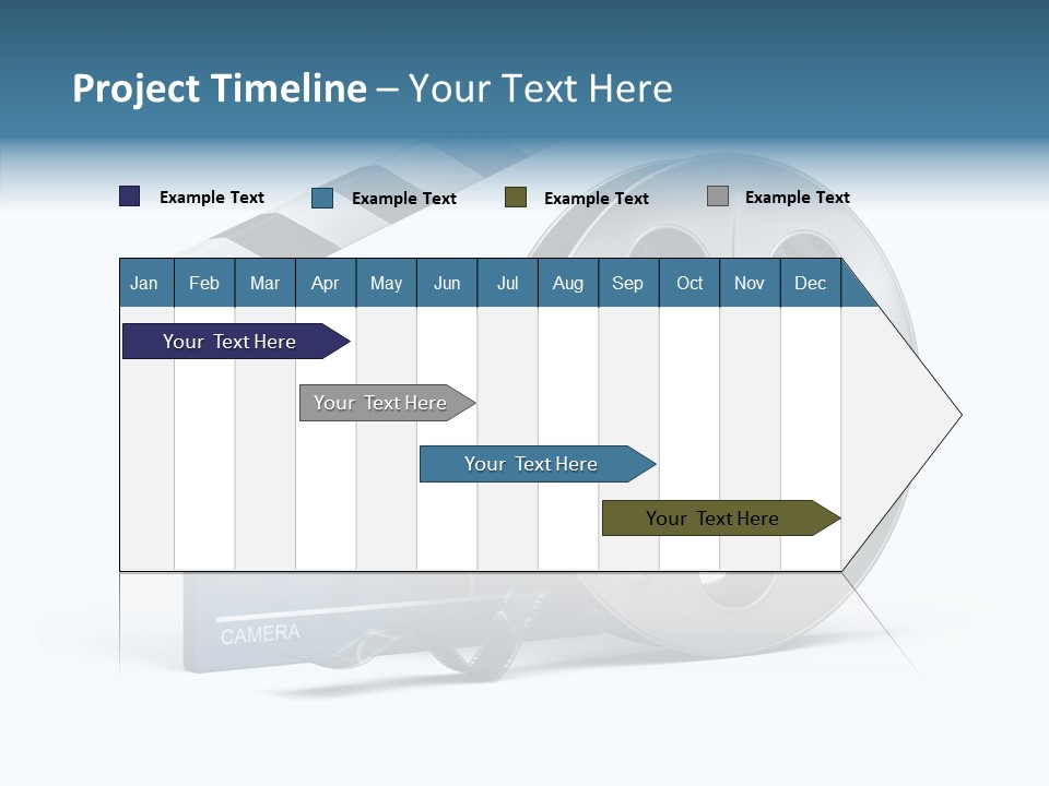 Circle Cinematography Container PowerPoint Template