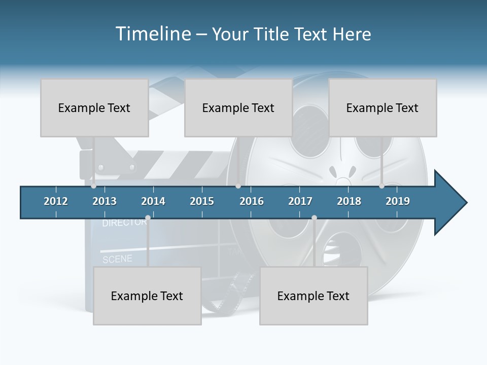 Circle Cinematography Container PowerPoint Template