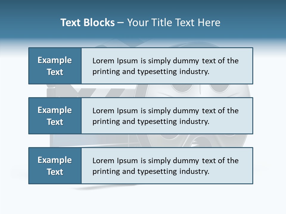 Circle Cinematography Container PowerPoint Template