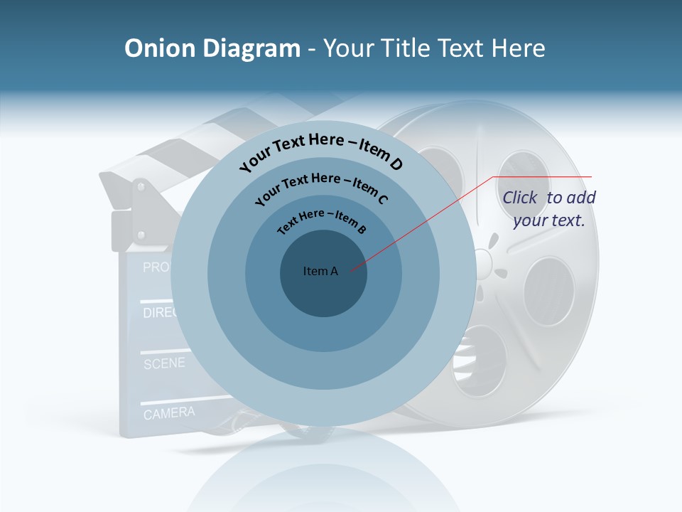 Circle Cinematography Container PowerPoint Template