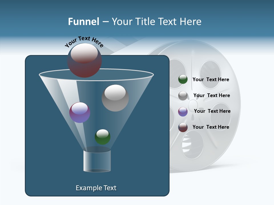 Circle Cinematography Container PowerPoint Template